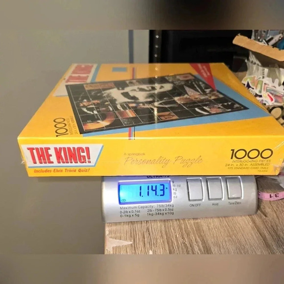 New Old Stock NOS Vintage Elvis Puzzle Factory Sealed Springbok 1000 Piece - Picture 8 of 8